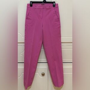 J. Crew Bright Pink Cropped Tailored Pants